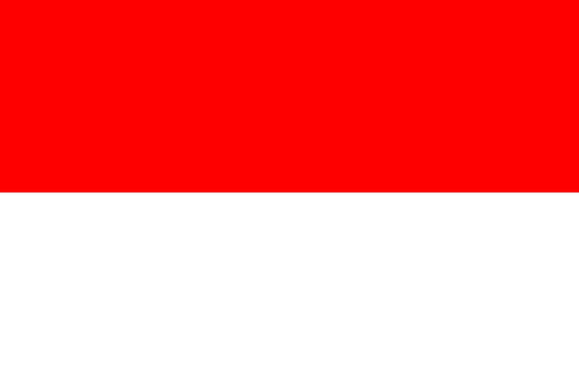 Indonesia - Sewn 0.5 yard Flag