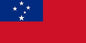Samoa - Sewn 1 yard Flag