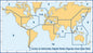 Pacific Ocean, New Zealand, N & S America (W coast)