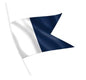 Alpha - Signal Code Flag - Sewn - 61cm(w) by 45cm(h) - 24in(w) x 18in(h)