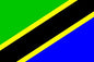 Tanzania - Sewn 1 yard Flag