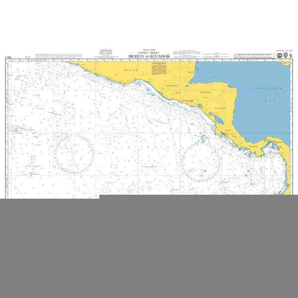 Pacific Ocean, Central America, Mexico to Ecuador