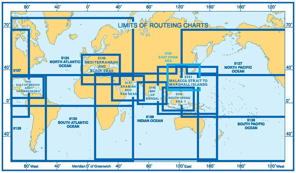 Routeing Chart, South Atlantic Ocean, April