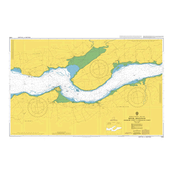 Ireland - West Coast, River Shannon, Ardmore Point to Rinealon Point