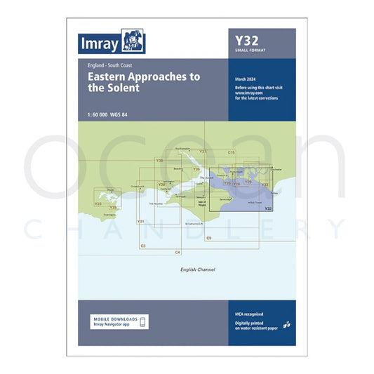 Imray Y32 Eastern Approaches to the Solent March 2024