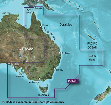 VPC022R - Regular BlueChart g3 Vision - East Coast Australia