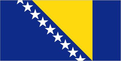 Bosnia & Herzegovina - Sewn 0.75 yard Flag