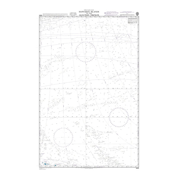 North Pacific Ocean, Hawaiian Islands to the Aleutian Trench