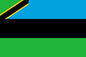 Zanzibar - Sewn 1 yard Flag