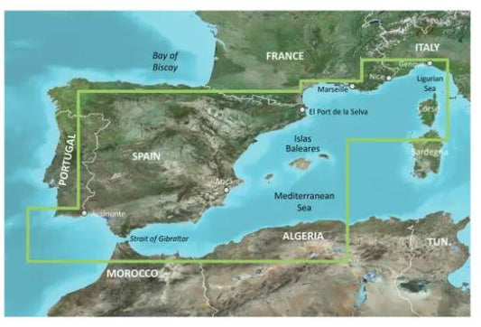 HXEU010R - Regular BlueChart g3 - Spain, Mediterranean Coast