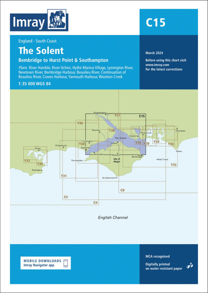 Imray C15 The Solent March 2024