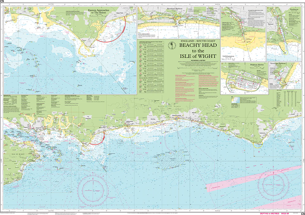 Imray c9 Beachy Head to the Isle of Wight January 2024