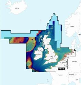 NVEU628L - Large Garmin Navionics Vision Plus - UK, Ireland & Holland