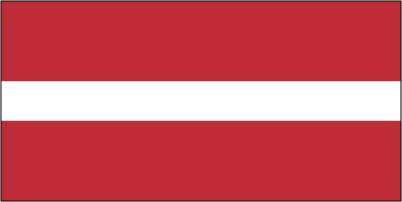 Latvia - Sewn 2 yard Flag (with Inglefield Clips)