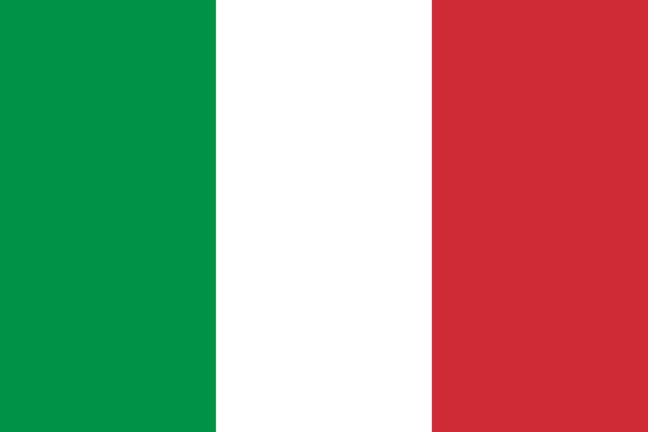 Italy - Printed 0.5 yard Flag