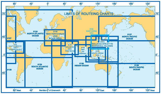 Routeing Chart, South Atlantic Ocean, July