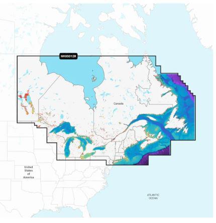 NVUS012R - Regular Garmin Navionics Vision Plus - Canada, East & Great Lakes