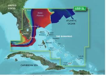 VUS513L - Large BlueChart g3 Vision - Jacksonville-Bahamas