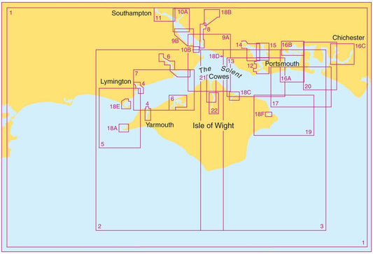 Small Craft Charts - Outer Approaches to the Solent