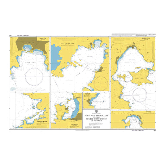 Mediterranean Sea, Ports and Anchorages on the South-West Coast of Türkiye