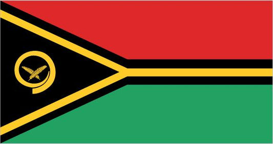 Vanuatu - Sewn 1.5 yard Flag 