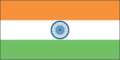 India - Printed 0.75 yard Flag