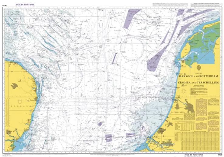 North Sea, Harwich and Rotterdam to Cromer and Terschelling