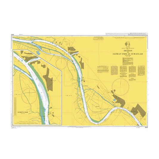 Iraq and Iran, Shatt al Arab, Abadan to Jazirat Umm at Tuwaylah