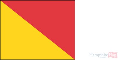Code O - Printed 1.5 yard Flag