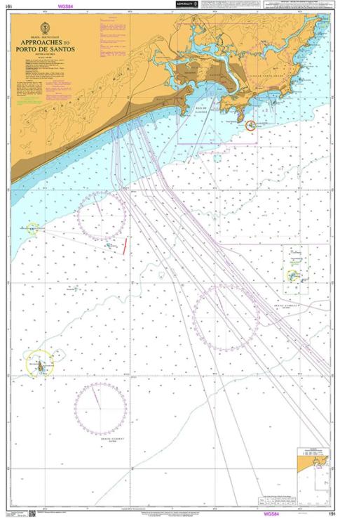 Brazil - South Coast, Approaches to Porto de Santos