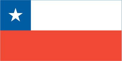 Chile - Printed 0.75 yard Flag