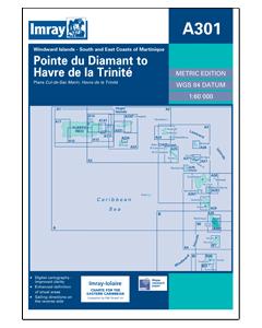 Chart A301 - Martinique-South and East Coast-Pointe du Diamant to Havre de la Trinite