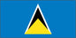 St Lucia - Sewn 2 yard Flag