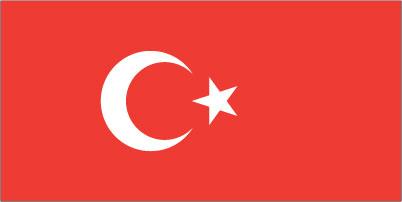 Turkey - Printed 0.5 yard Flag