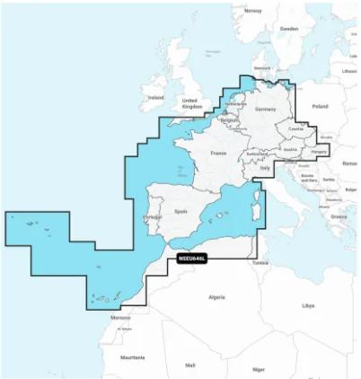 NSEU646L - Garmin Navionics Plus - Europe, Central and West