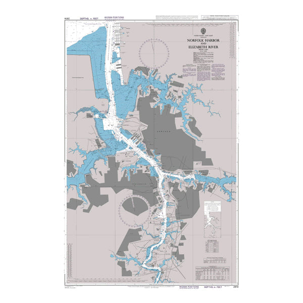 United States - East Coast, Virginia, Norfolk Harbor and Elizabeth River