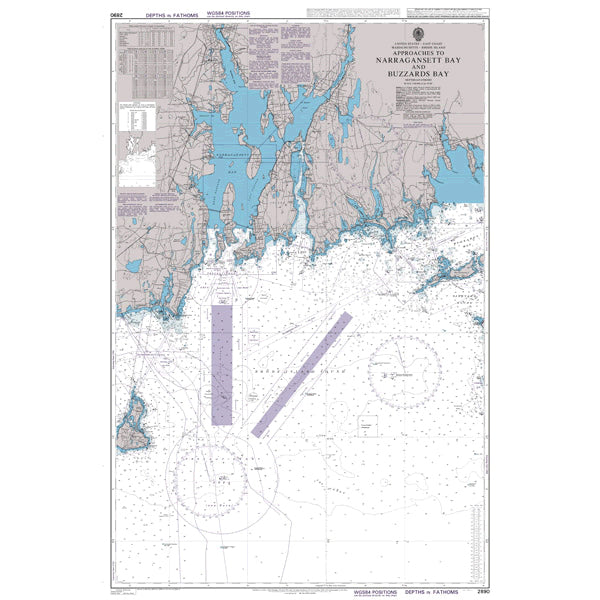 United States - East Coast, Massachusetts - Rhode Island, Approaches to Narragansett Bay and Buzzards Bay