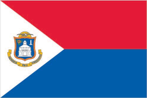 Sint Maarten - Sewn 1 yard Flag