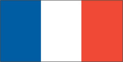 France - Printed 0.75 yard Flag