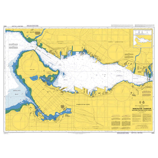 Canada, British Columbia/Colombie-Britannique, Burrard Inlet, Vancouver Harbour, Western Portion/ Partie Ouest