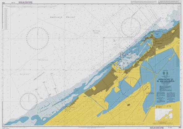 Mediterranean Sea, Egypt, Approaches to Al Iskandarīyah (Alexandria)
