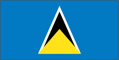 St Lucia - Printed 2 yard Flag