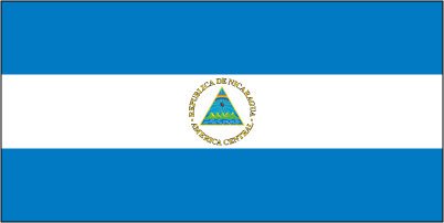 Nicaragua - Printed 1 yard Flag