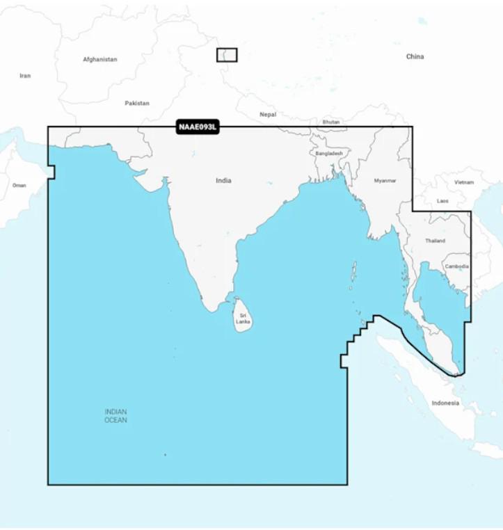 NVAE093L - Regular Garmin Navionics Vision Plus - Indian Ocean to Thailand