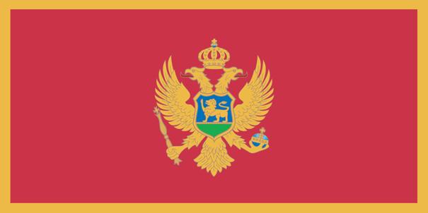 Montenegro - Sewn 2 yard Flag (with Inglefield Clips)
