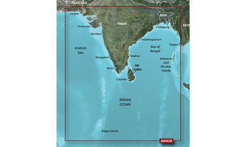 VAW003R - Regular BlueChart g3 Vision - Indian Subcontinent