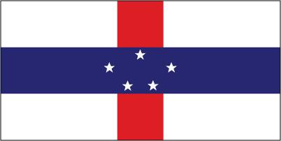 Netherlands Antilles (Caribbean Netherlands) - Sewn 0.75 yard Flag