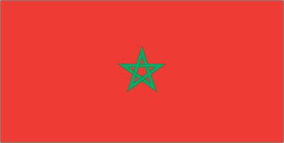 Morocco - Printed 0.5 yard Flag