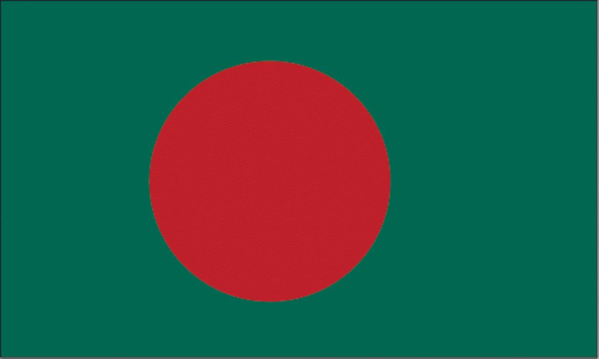 Bangladesh - Printed 1 yard Flag