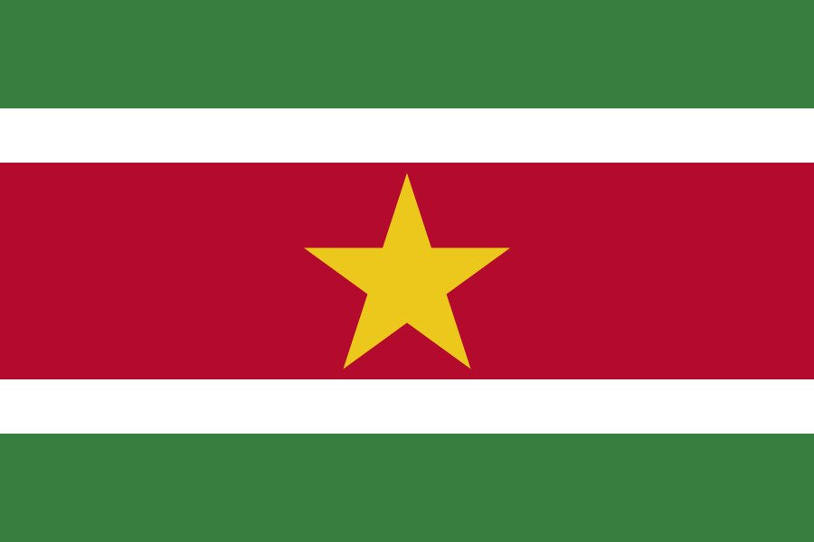 Suriname - Printed 2 yard Flag